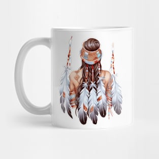 Native American Back Woman #1 Mug